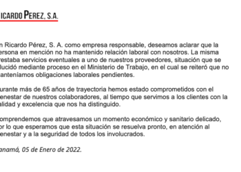 Empresa Ricardo Pérez SA se pronuncia luego de la protesta en puente peatonal