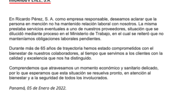 Empresa Ricardo Pérez SA se pronuncia luego de la protesta en puente peatonal