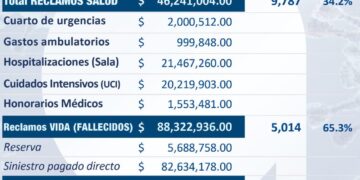 Los reclamos a las aseguradoras derivados al covid superan los US$135 millones 
