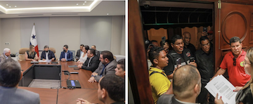 Grupos opositores al contrato minero entregan documento a la Presidencia de Panamá