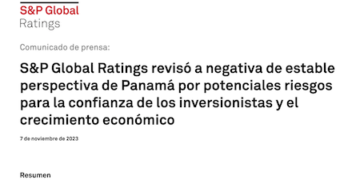 Standard & Poor s pone la perspectiva de Panamá en negativa, riesgo de perder el grado de inversión aumenta