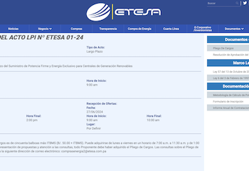 Disponible el pliego para licitación de 500 mw de energía a Largo plazo de solo energía renovable en Panamá