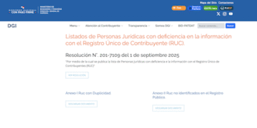 DGI le suspende el ruc a más de 30 mil empresas por inconsistencias