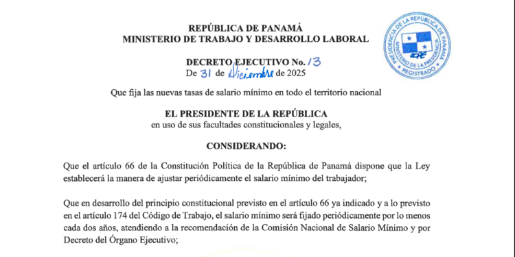 Gaceta Oficial publica nuevas tarifas de salario mínimo que regirán desde el 16 de enero