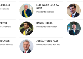 Presidentes de Panamá, Brasil, Colombia, Bolivia, Ecuador y Guatemala, junto al primer ministro de Jamaica y el presidente electo de Chile, participarán en foro económico de la CAF
