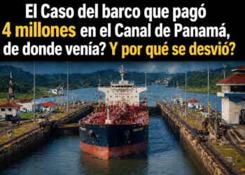 El Caso del barco que pagó 4 millones en el Canal de Panamá, de donde venía? Y por qué se desvió?