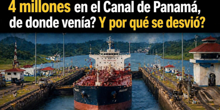 El Caso del barco que pagó 4 millones en el Canal de Panamá, de donde venía? Y por qué se desvió?