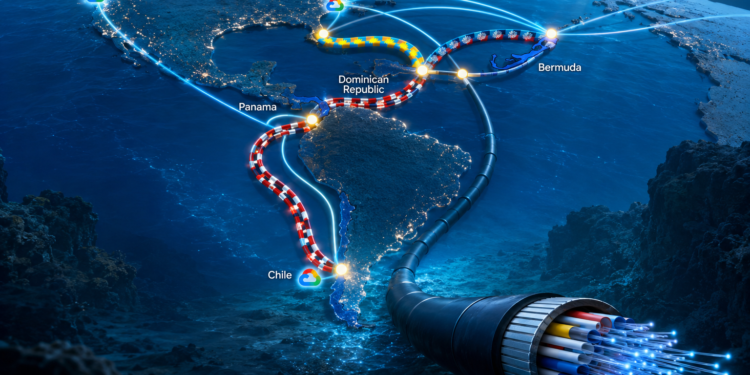 Google anuncia nuevo cable submarino que conectará a Panamá con República Dominicana y Chile